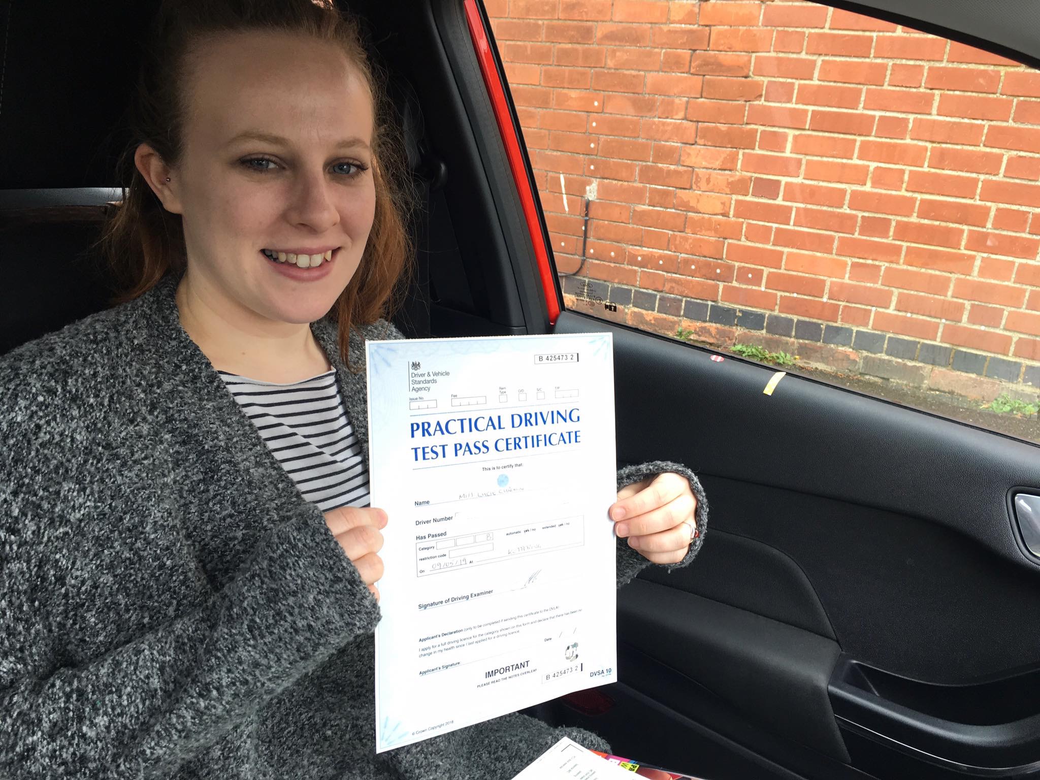 Female driving Instructor Rothwell Northants