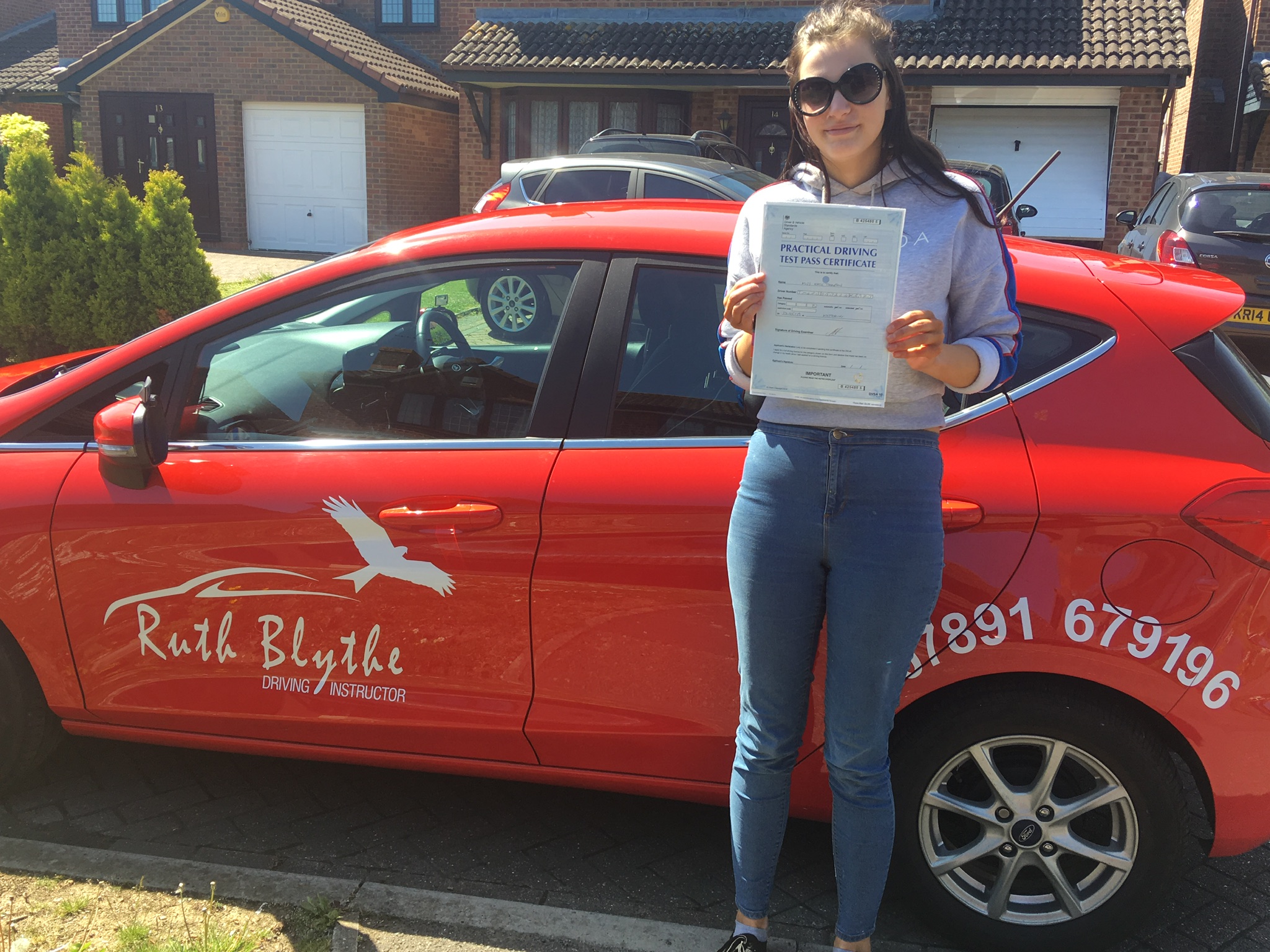 Another first time pass. Katie is from Corby and passed in Kettering.